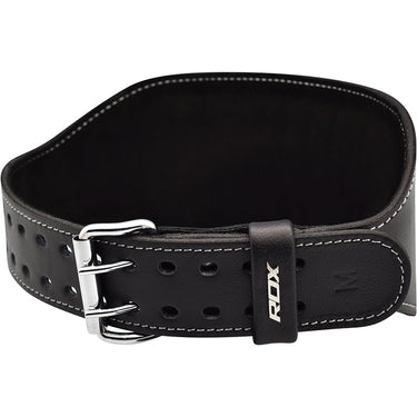 RDX 6 Inch Leather Weightlifting Gym Belt