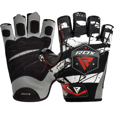 RDX F11 Camouflage Gym Workout Gloves#color_white