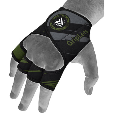 RDX R1 Weightlifting Grips#color_green