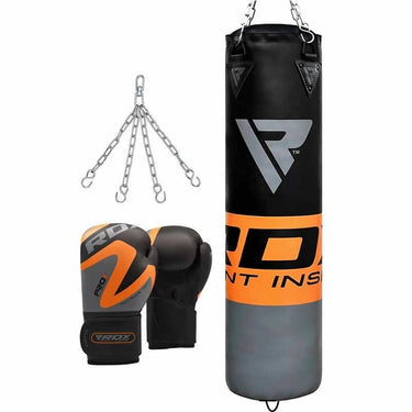 RDX orange boxing gloves