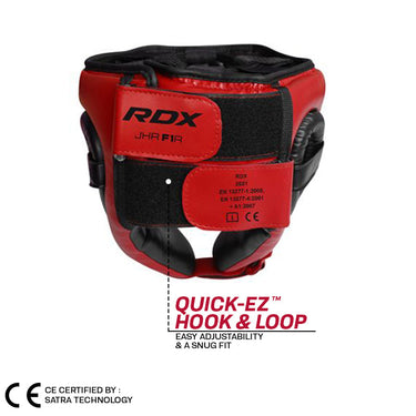 RDX F1 Kids Open Face Head Guard#color_red