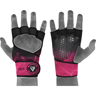 RDX X1 Weightlifting Grips For Women#color_pink