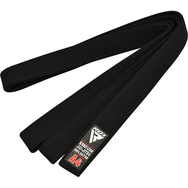 RDX 1B A4 Black Cotton Jiu Jitsu BJJ Belt 