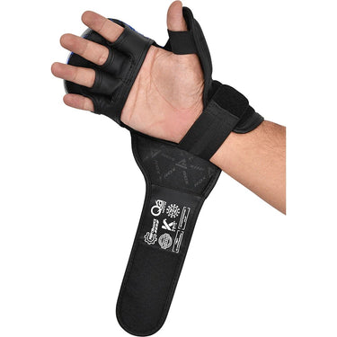 RDX Grappling Gloves Shooter Immaf-1 Blue