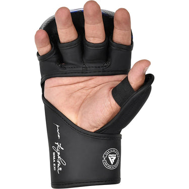 RDX Grappling Gloves Shooter Immaf-1 Blue