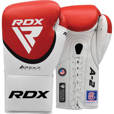 RDX A2 BBBofC Approved Pro Fight Boxing Gloves#color_red