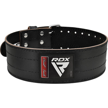 RDX RD1 Powerlifting Leather Gym Belt#color_black
